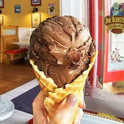 Waffle cone from Doc Burnstein's. - PHOTO COURTESY OF DOC BURNSTEIN'S