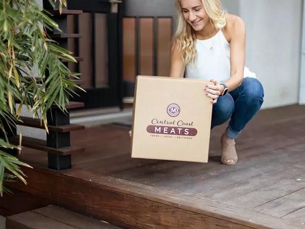 INSIDE THE BOX Local grass-fed beef and pasture-raised pork and poultry can appear on your doorstep monthly if you sign up for a Central Coast Meats new subscription box (or just go for a one-time purchase). - PHOTO COURTESY OF CENTRAL COAST MEATS