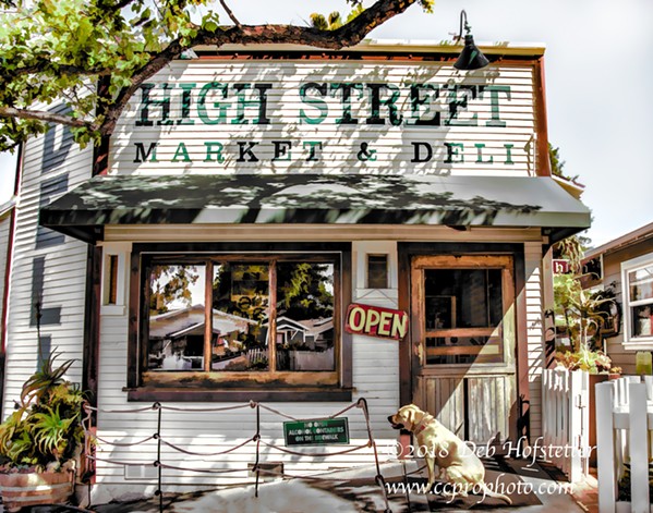 DOWN THE STREET Photographer Deb Hofstetter grew up living on the same street as High Street Deli in San Luis Obispo, back when it was just a market where she would buy Fireballs. - PHOTO BY DEB HOFSTETTER