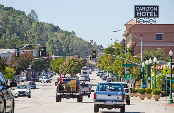 NARROWING PATHS In order to bring more foot traffic to downtown, city leaders are looking to reduce El Camino Real's four-lane road down to two. - PHOTO BY JAYSON MELLOM