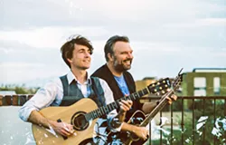 BOSTON TWO Former Bean Town street musicians turned award-winning duo Ryanhood plays an Oct. 13 Música Del Río house concert. - PHOTO COURTESY OF TAYLOR NOEL