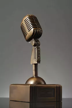 IN IT TO WIN IT! Seven of these bronze Newties will be presented along with a slew of plaques to this year's New Times Music Awards winners! - FILE PHOTO BY STEVE E. MILLER
