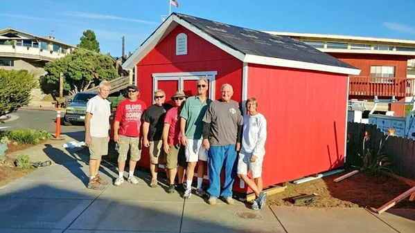 WORKING TOGETHER The Morro Bay Rotary Club built a permanent Santa Claus house for all to visit with Santa. - PHOTO COURTESY OF TERI BAYUS