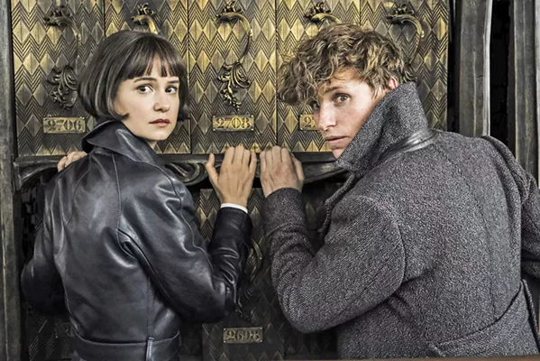 DO YOU BELIEVE IN MAGIC? Tina Goldstein (Katherine Waterson, left) and Magizoologist Newt Scamander (Eddie Redmayne) team up to battle evil wizard Gellert Grindelwald. - PHOTO COURTESY OF WARNER BROS.