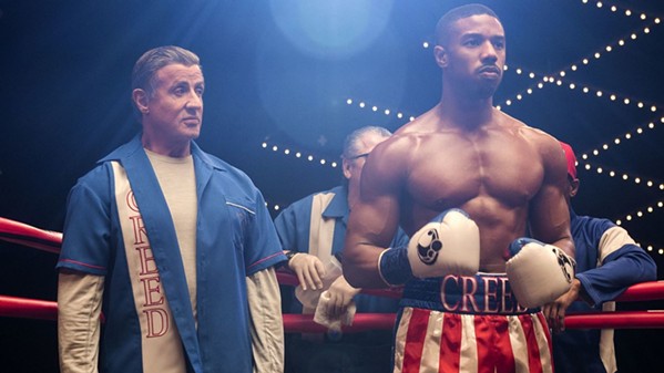 FIGHT NIGHT Sylvester Stallone stars as Ricky Balboa, now a fight trainer working with Adonis Creed (Michael B. Jordan), who plans to fight Viktor Drago, the son of Rocky's nemesis Ivan Drago, in Creed II. - PHOTO COURTESY OF METRO-GOLDWYN-MAYER STUDIOS