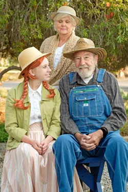 FAMILY A mistake leads to Anne (Becca McHenry, left) being adopted by the aging brother and sister duo of Matthew (Ed Galena) and Marilla (Sholly Von Stein), who were expecting a boy to help them out on their farm. - PHOTO COURTESY OF IAIN MACADAM
