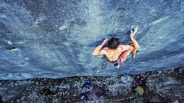 HANG ON Reel Rock 13, a film series featuring last year's most daring climbing films—including Age of Ondra, starring Adam Ondra, the 25-year-old Czech climber—screens on Jan. 19 in the Fremont Theater. - PHOTO COURTESY OF BIG UP PRODUCTIONS
