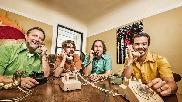 STAY CONNECTED Three of the four members of ALO have been together since junior high! Check out this righteous rock and jam act at the SLO Brew Rock Event Center on Feb. 13. - PHOTO COURTESY OF ALO