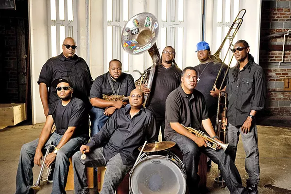 NOLA SOUNDS Incredible New Orleans brass band The Soul Rebels play The Siren on Feb. 17. - PHOTO COURTESY OF THE SOUL REBELS