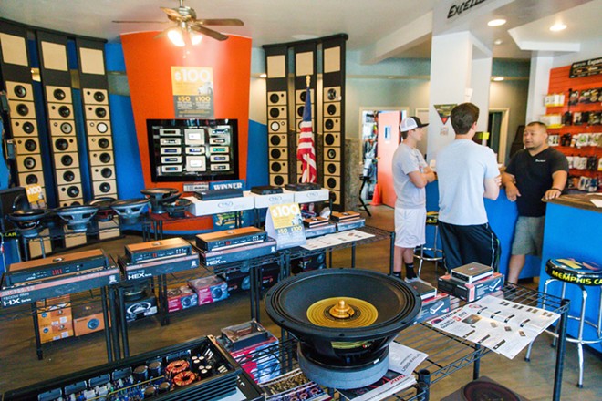 OLD SCHOOL Lombards Audio likes to pretend that the internet is still a thinG of the future. That ol’ handshake and a smile greeting must be working, because their customers voted them the best for all your audio needs. - PHOTO BY JAYSON MELLOM
