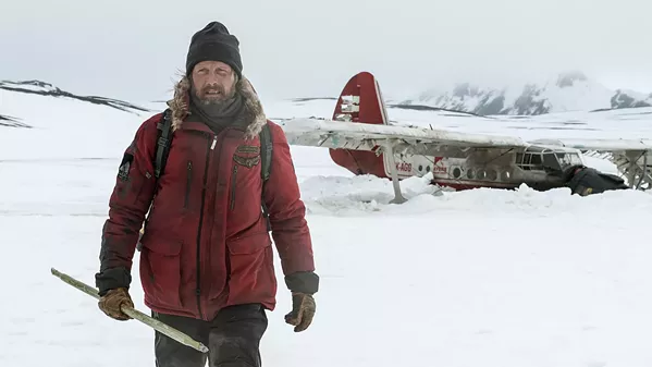 ALONE Mads Mikkelsen stars as Overgård, who survives a plane crash in the arctic and must find a way to survive, in Arctic. - PHOTO COURTESY OF ARMORY PICTURES