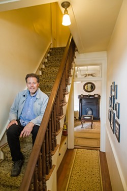 CONTINUING CHAPTER As the fifth owner of the Squibb House in Cambria, Bruce Black is adding his personal touch to a house filled with local history. - PHOTO BY JAYSON MELLOM