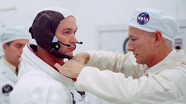 TRIGONOMETRY FOR THE WIN The new documentary, Apollo 11, transports viewers back to those heady days in 1969 when NASA sent men, including Buzz Aldrin (left), to the moon for the first time, screening exclusively at The Palm. - PHOTO COURTESY OF CNN FILMS