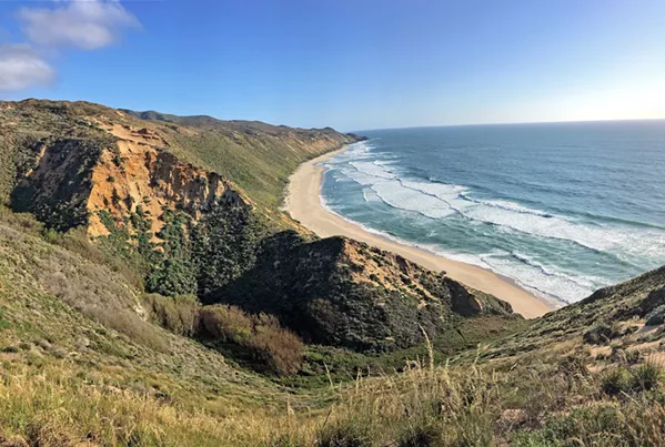 OVER THE DUNES Once down the long expanse of beach at Rancho Guadalupe Dunes Preserve and over the Mussel Rock Dunes, hikers will witness expansive views of the ocean and nearly untouched wilderness. - PHOTO BY KASEY BUBNASH