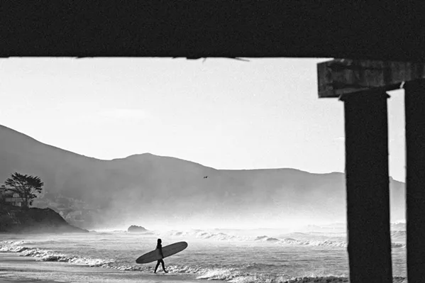 SOLITUDE Much of surf photographer Colin Nearman's work is shot locally in spots including Cayucos (pictured) and Big Sur. - PHOTOS COURTESY OF COLIN NEARMAN