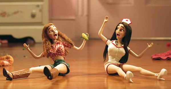 JUST SAY NO After being fed strawberries laced with drugs, Amy and Molly trip out, imagining themselves as Barbie dolls. - PHOTOS COURTESY OF ANNAPURNA PICTURES