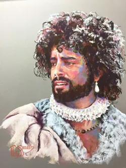 BEAUTIFUL STRANGER The piece Man With A Pearl Earring is based on someone that Paso Robles artist Linda Garen Smith saw at a renaissance faire. - IMAGE COURTESY OF LINDA GAREN SMITH
