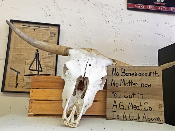 122 YEARS AND COUNTING Arroyo Grande Meat Company resides in a building that's continuously been a butcher shop since 1897, and it's one of a few California locations that sell Sterling Silver beef. - PHOTOS BY ANNA STARKEY