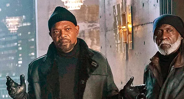 DINOSAURS John Shaft II (Samuel L. Jackson) and John Shaft I (Richard Roundtree) team up to search for a killer, in the regressive and unnecessary Shaft. - PHOTO COURTESY OF DAVIS ENTERTAINMENT