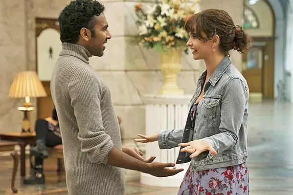 SHE'S A BELIEVER Ellie (Lily James, right) is Jack's (Himesh Patel) biggest fan, but he doesn't realize she wants more. - PHOTOS COURTESY OF WORKING TITLE FILMS