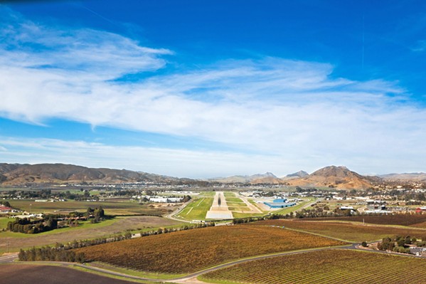 LOOKING TO THE SKY SLO County airport (pictured) recently added direct flights to Las Vegas, which may slightly impact the Vegas flights that the Santa Maria airport has offered for years. - FILE PHOTO BY KAORI FUNAHASHI