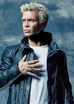 REBEL YELL Billy Idol plays the Chumash Grandstand Arena in Paso Robles on July 19, during the California Mid-State Fair. - PHOTO COURTESY OF MICHAEL MULLER