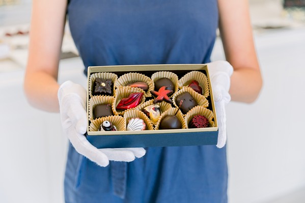 DIY LUXURY From Tequila Coffee Truffles to Cabernet Sea Salt Caramels, Sheila Kearns' innovative, luxury chocolates make chocolate tasting an extraordinary experience, especially when you design your own box. - PHOTOS COURTESY OF KELLEY WILLIAMS PHOTOGRAPHY