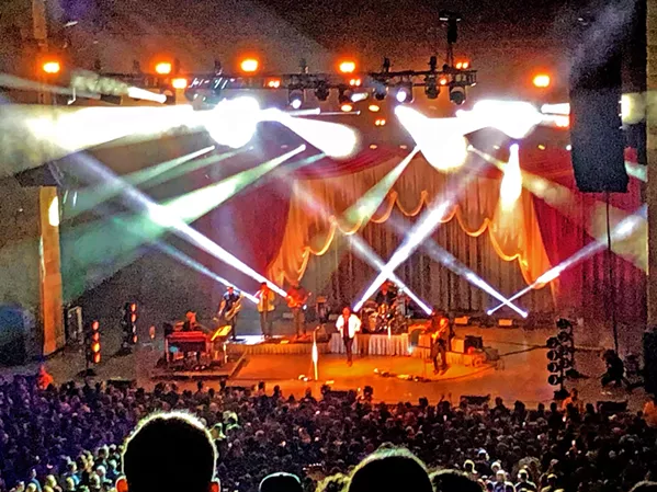ROCKING IN THE FREE WORLD The Santa Barbara Bowl is a terrific venue, and on July 20, Nathaniel Rateliff & The Night Sweats delivered the goods. - PHOTOS BY GLEN STARKEY