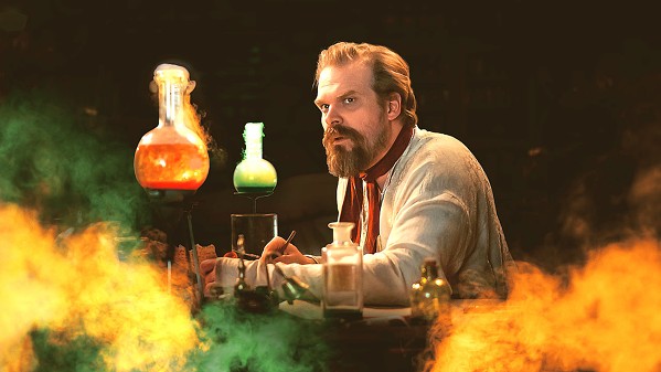 MONSTROUS FUN Was he a man or a monster? Or both? David Harbour (Stranger Things) attempts to answer that and other questions about his fictional father in Netflix's campy mockumentary romp, Frankenstein's Monster's Monster, Frankenstein. - PHOTO COURTESY OF NETFLIX