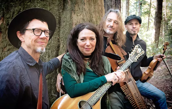 WORLD MUSIC Painted Sky hosts Nordic, Celtic, and American folk ensemble The New World String Project—(left to right) Stuart Mason, Lisa Lynne, Aryeh Frankfurter, and John Weed—on Aug. 16. - PHOTO COURTESY OF RYAN DAVIDSON