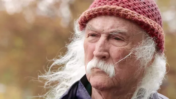 ICON/PARIAH David Crosby—founding member of both The Byrds and Crosby, Stills & Nash—is the subject of the new documentary David Crosby: Remember My Name, which explores his life and music. - PHOTO COURTESY OF VINYL FILMS