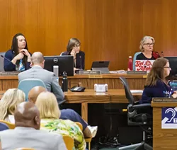 CODE QUESTION SLO Vice Mayor Andy Pease is seeking an opinion from the Fair Political Practices Commissions about whether she is allowed to vote on city building code policy while also owning an architectural consulting company. - PHOTO BY JAYSON MELLOM