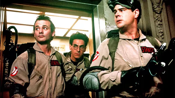 WHO YOU GONNA CALL? On its 35th anniversary, classic 1984 comedy Ghostbusters—starring (left to right) Bill Murray, Harold Ramis, and Dan Ackroyd—plays Downtown Center Cinemas on Oct. 6 and 10. - PHOTO COURTESY OF COLUMBIA PICTURES