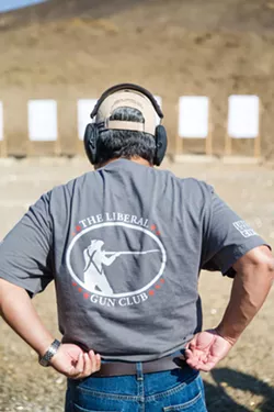 NOT THE NRA The Liberal Gun Club has been around since 2008, but since Donald Trump got elected president, its national membership has more than doubled. - PHOTO BY JAYSON MELLOM