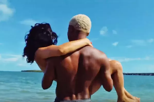 ONE MISTAKE Tyler (Kelvin Harrison Jr.) and his girlfriend, Alexis (Alexa Demie), find their lives turned upside down in the excellent family drama Waves, screening exclusively at The Palm Theater. - PHOTO COURTESY OF A24