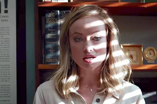 FAME OVER FACTS Journalist Kathy Scruggs (Olivia Wilde) is depicted (inaccurately) as a sleaze willing to do anything to make the front page. - PHOTOS COURTESY OF 75 YEAR PLAN PRODUCTIONS
