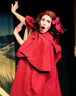 LIZZO RED RIDING HOOD Little Red Riding Hood (Jocelyn Lonquist) chews the scenery while singing a spoof of Lizzo's "Truth Hurts," in "The Three Little Pigs." - PHOTOS COURTESY OF DAN SCHULTZ
