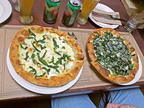 THAT'S AMORE Chef Nancy Silverton serves up incredible pizzas at a reasonable price, and with near perfect crusts, at Pizzaria Mozza in LA. - PHOTOS BY KASEY BUBNASH