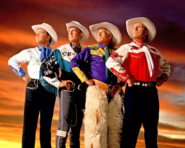 SADDLE UP! Riders in the Sky will deliver music and laughs at the Clark Center on Feb. 15. - PHOTO COURTESY OF RIDERS IN THE SKY