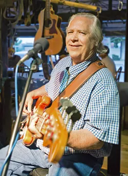 RELUCTANT BASSIST Wally Barnick plays two local album release parties this week: Feb. 21 at Painted Sky Studios and Feb. 22 at a Musica del Rio house concert. - PHOTO COURTESY OF GEORGE WESTLUND