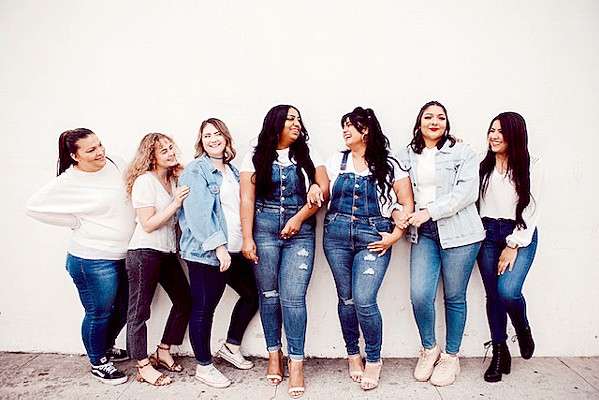 WONDER WOMEN The ladies of Pinkies Up include (from left to right) Zarith Anguiano, Kelsy Thorndyke, Dacie Edholm, Shakina Valencia, Yessie Nojas, Karine Alfonso, and Genesis Diaz. - PHOTO COURTESY OF SAWYER COFFEY