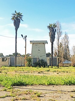 RESTORATION AND PRESERVATION This historic tank house at 1119 East Grand Ave. is one of the few remaining in Arroyo Grande, and soon it will serve as a single-stall bathroom in Heritage Square Park. - PHOTO BY KASEY BUBNASH
