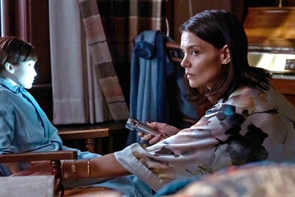 DREADFUL Liza (Katie Holmes) begins to second-guess her decision to let her son keep a lifelike doll he found buried in the woods, in the terrible horror mystery Brahms: The Boy II. - PHOTO COURTESY OF STX ENTERTAINMENT