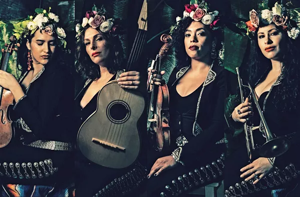 BEYOND MARIACHI NYC-based all-female group Flor de Toloache plays the Harold Miossi Hall of the Performing Arts Center on Feb. 28. - PHOTO COURTESY OF FLOR DE TOLOACHE