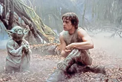 HELP YOU, HE WILL Yoda (voiced by Frank Oz) shows Luke Skywalker (Mark Hamill) the ways of The Force to prepare him for his showdown with Darth Vader, in Star Wars: Episode V—The Empire Strikes Back. - PHOTO COURTESY OF LUCASFILM