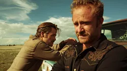 MODERN DAY WESTERN Brothers Toby (Chris Pine, left) and Tanner Howard (Ben Foster) take to bank robbery in a bid to save the family’s West Texas ranch, in the 2016 western Hell or Highwater, available on Netflix. - PHOTO COURTESY OF CBS FILMS