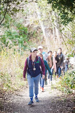 OUT IN NATURE Originally from Colorado, Norma Elliot moved to San Luis Obispo to be a naturalist for Rancho El Chorro Outdoor School. - PHOTO BY JAYSON MELLOM