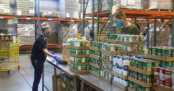 HIGH DEMAND The SLO Food Bank has seen the demand for its inventory spike nearly threefold since the coronavirus outbreak. - PHOTO COURTESY OF THE SLO FOOD BANK