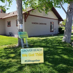 BUILDING SPIRIT Recreation employees in Grover Beach are working on building spirit in the community, an effort that includes virtual recreation opportunities and uplifting yard signs. - PHOTO COURTESY OF KATHY PETKER