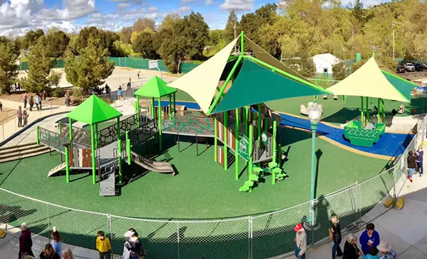 A PLAYGROUND FOR ALL Joy Playground in Atascadero opened to the public in 2019 but since its gates closed due to COVID-19, its fencing has been vandalized. - PHOTO COURTESY OF PARENTS FOR JOY FACEBOOK PAGE